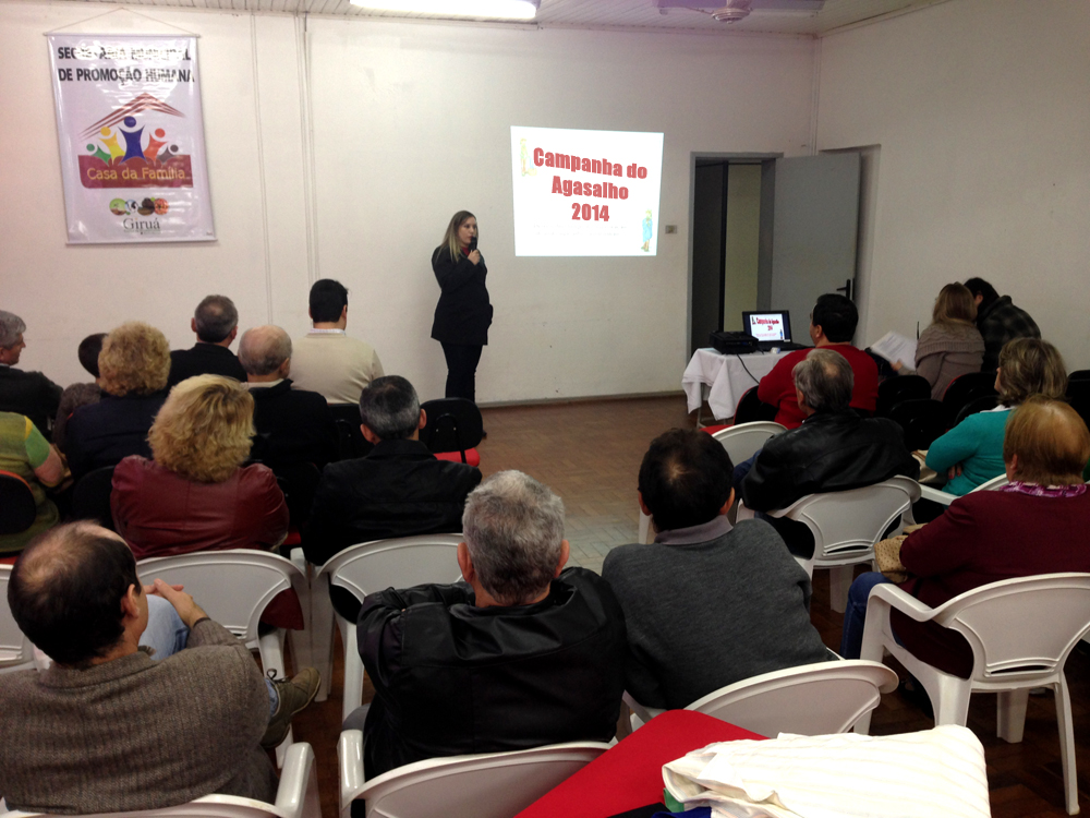 Lançamento oficial da campanha do agasalho 2014